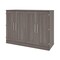 Bestar Pur 61W Full Cabinet Bed with Mattress, Bark Grey 126193-000047 - alternate 1